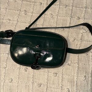Green Leather Crossbody Bag